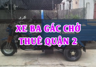 Xe ba gác chở thuê quận 2