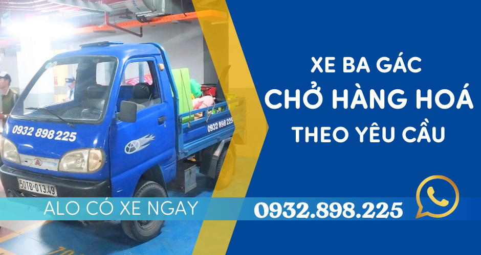 Dịch vụ ba gác chở hàng nhanh theo yêu cầu chuyên nghiệp và hiệu quả cho vận chuyển hàng hoá